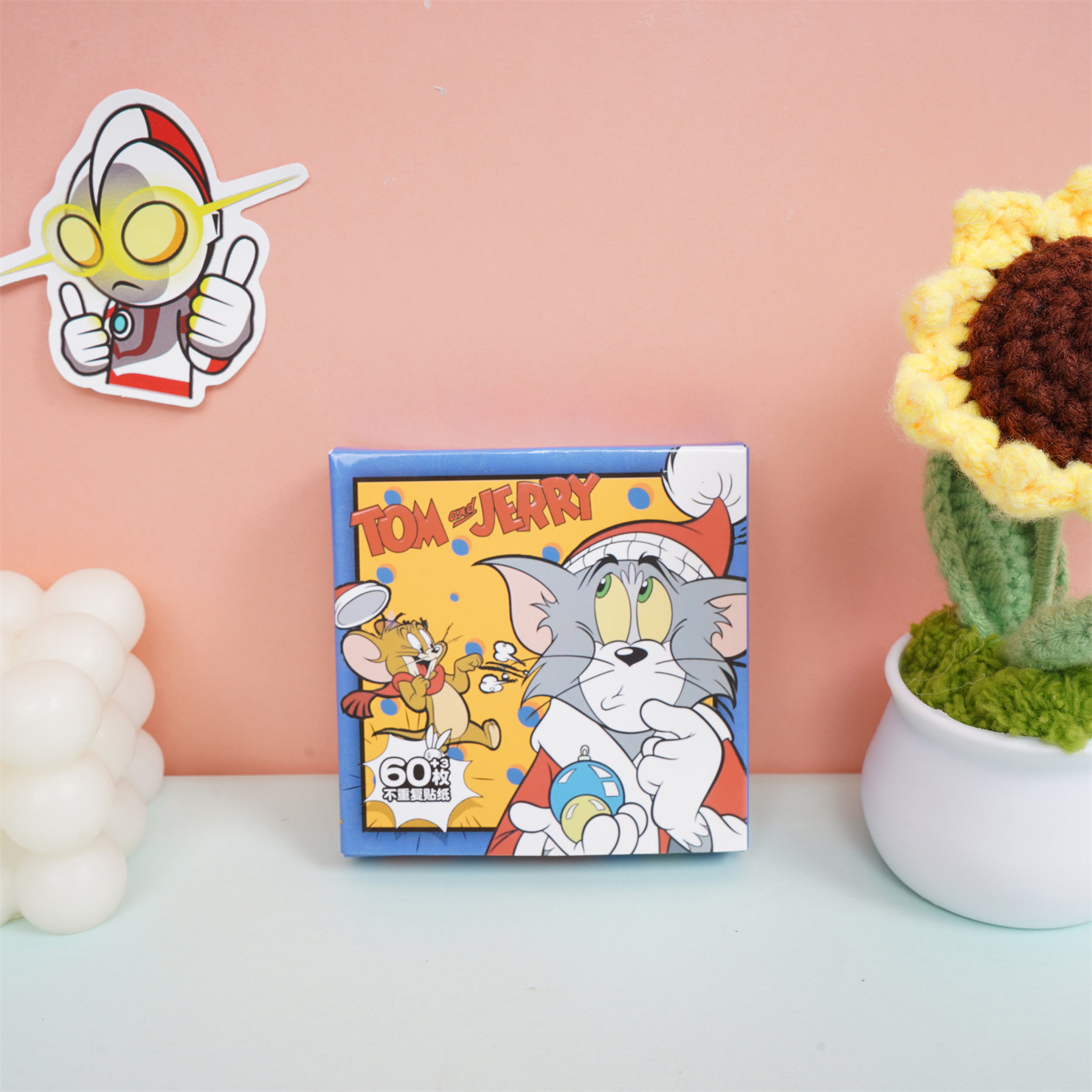 猫和老鼠贴纸大礼包63张不重复创意卡通可爱ins高颜值装饰手账素