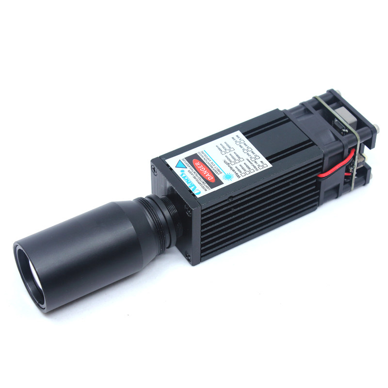 520NM 3W 고출력 녹색 레이저 모듈 두꺼운 빔 랜드마크 PWM 레이저 광 조류 격퇴 레이저 12V