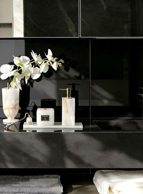 天然玉石托盘家居高级感酒店民宿样板间洗手台置物收纳装饰摆件