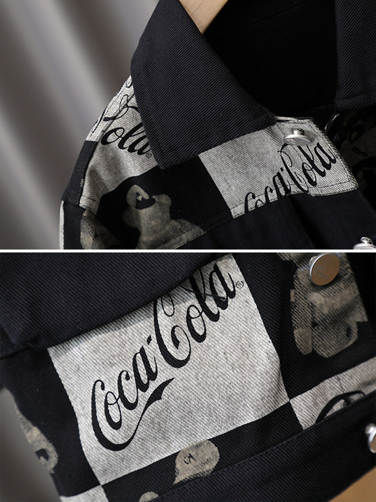 소년 곰 데님 재킷 봄과 가을 2024 새로운 아동 스타일 한국식 재킷 청년 및 중형 인터넷 연예인 탑