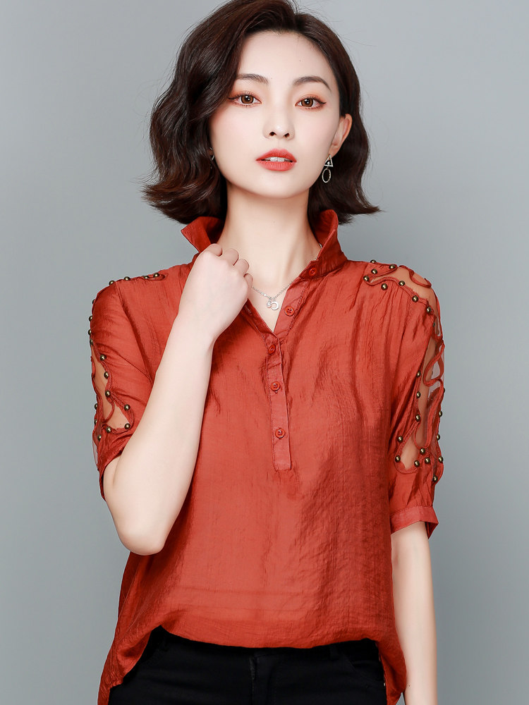 纯麻女装薄款2024新款漂亮棉T恤