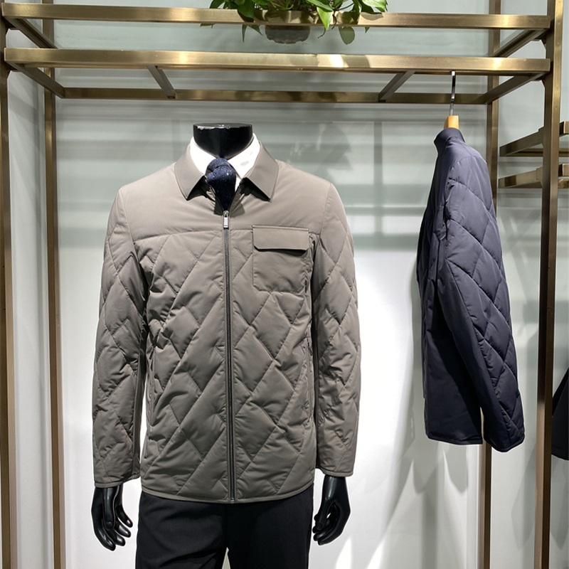 25年冬季新品男士翻领羽绒服外套