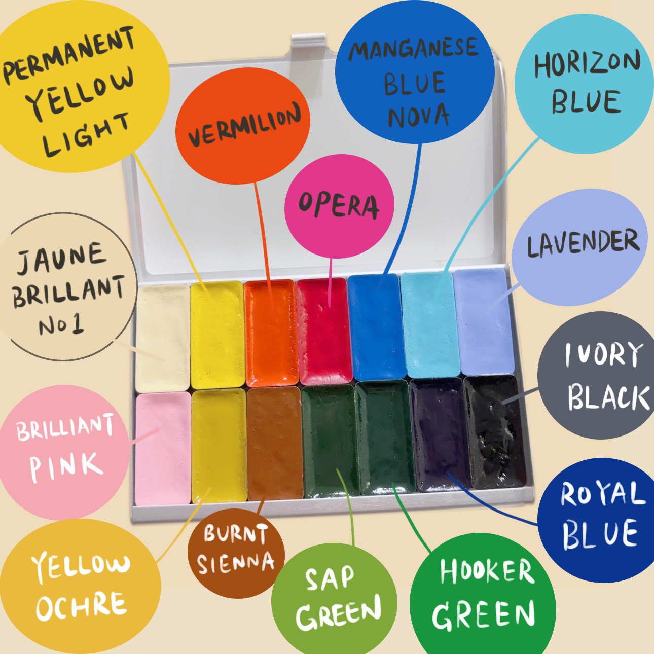 【sasi手帐】插画师sasi水彩颜料同款配色 水彩颜料分装 tn颜料盒,文具电教/文化用品/商务用品,调色盒,淘宝优惠券,粉丝福利购,淘宝优惠卷