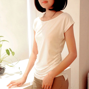 打底衫 宽松短袖 T恤体恤女装 2020春夏装 夏季 牛奶丝短款 春款 潮 新款