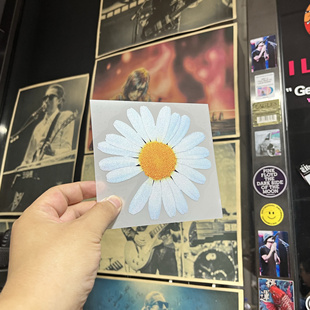 高清版权志龙小雏菊粉丝应援防水反光贴纸iPad行李箱手机平板贴纸