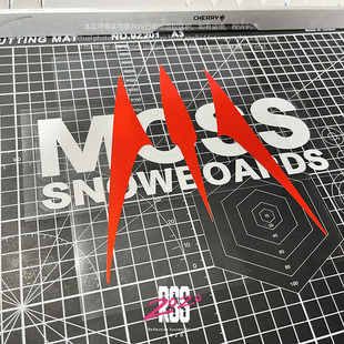 适用MOSS滑雪板TWFD贴纸RRR贴纸户外越野车滑雪贴纸防水划痕遮盖
