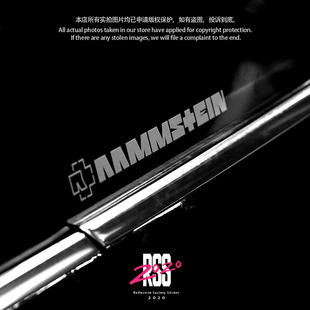 德国战车乐队Rammstein金属摇滚周边防水反光车贴纸摩托车电动车