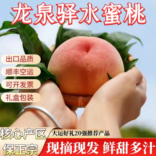 正宗龙泉驿水蜜桃四川新鲜软桃子