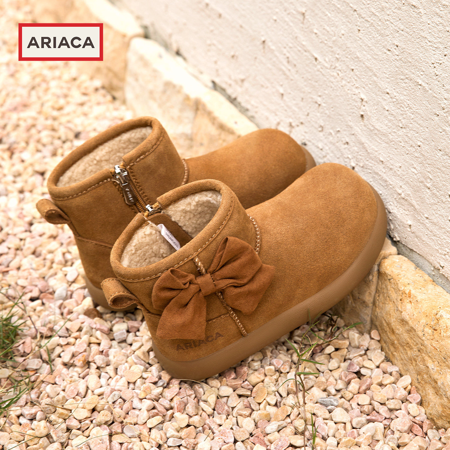 ARIACA艾芮苏女童雪地靴2025冬季新款保暖短靴加绒加厚儿童棉鞋子,童鞋/婴儿鞋/亲子鞋,棉靴,淘宝优惠券,粉丝福利购,淘宝优惠卷