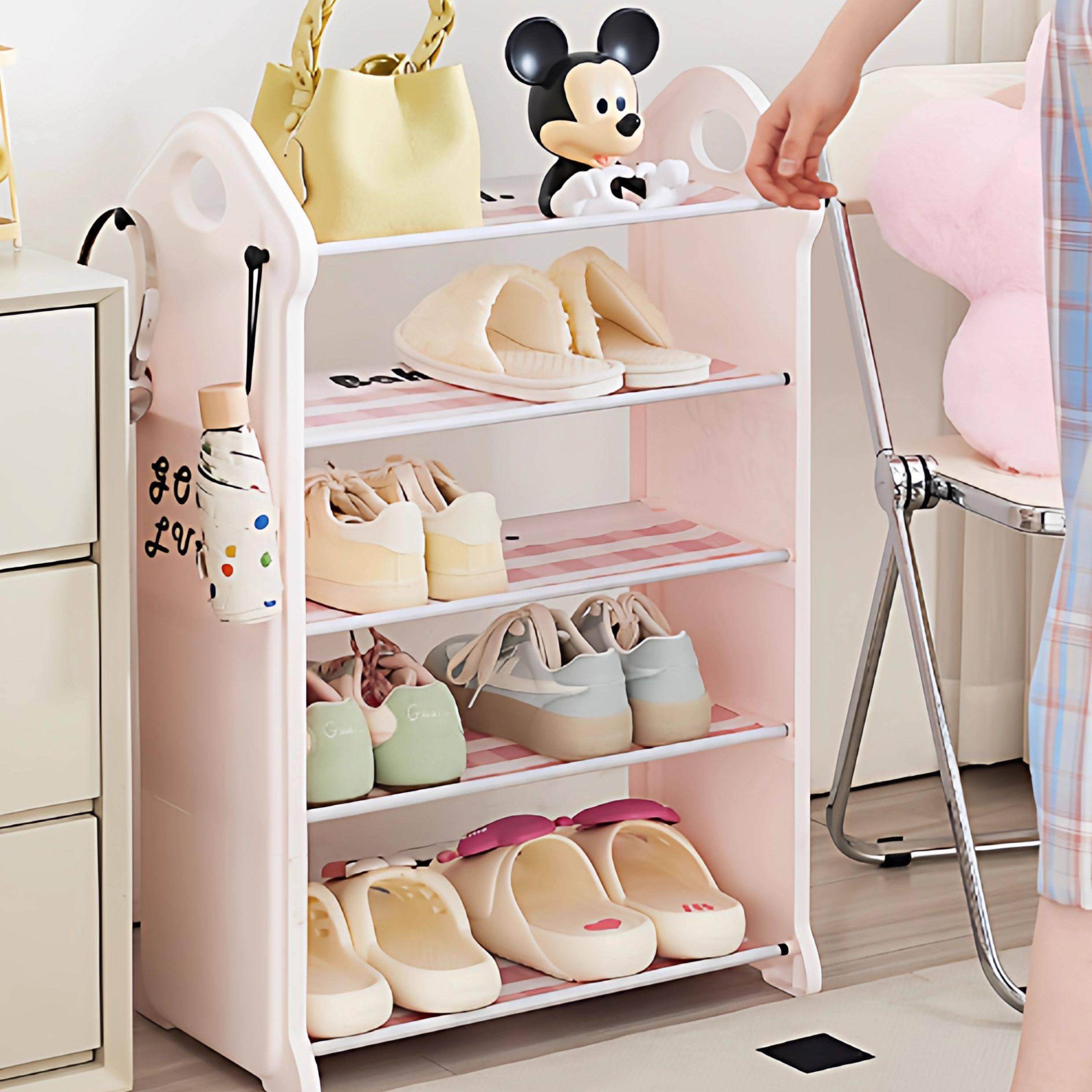 简易折叠鞋架子家用门口多层2025新款出租房用小窄免安装防尘鞋柜,收纳整理,鞋子收纳架,淘宝优惠券,粉丝福利购,淘宝优惠卷