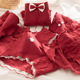 sexy 四条红色女内裤 underwear ssexy lingerie 纯棉裆Red women