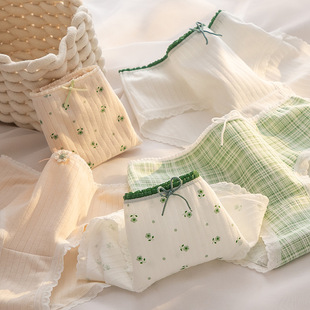 6 Pcs Panties Woman Underwear Sexy Lace Soft Lingerie 女内裤