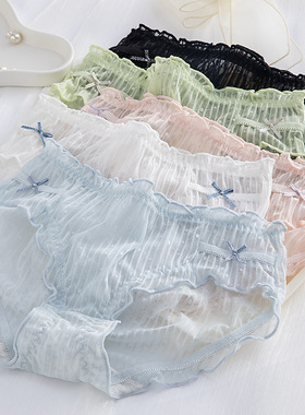 3条蕾丝女三角内裤3 pairs of women's thin triangle underwear