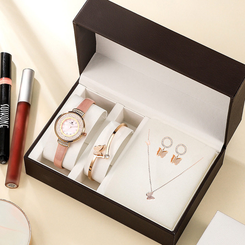 ladies gift set women watch bracelet earring necklace 礼物