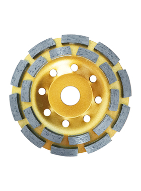 100金刚石碗磨双排磨片大结块石材混凝土磨盘180角磨机用墙壁磨平