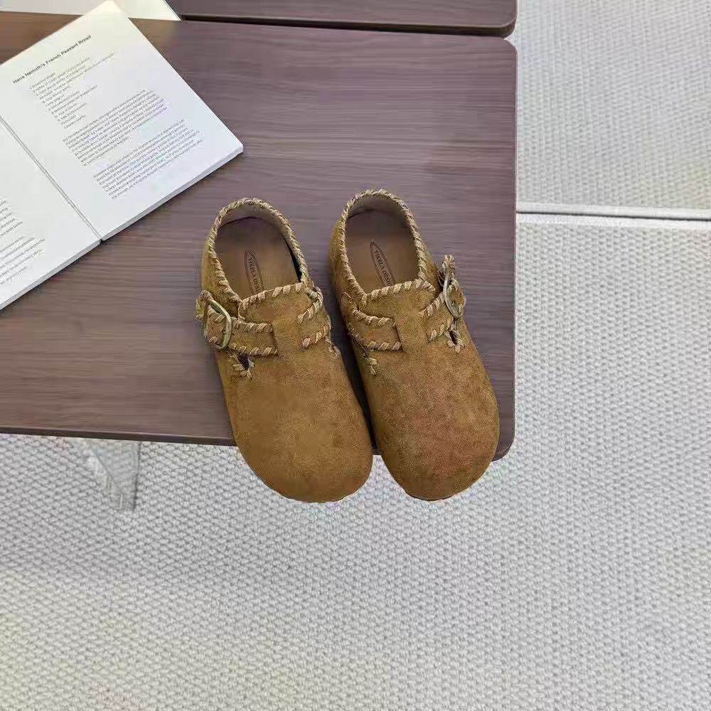 XY305秋季新款软底刺绣韩版勃肯单鞋