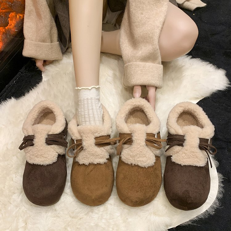 HGN78313冬季新款时尚加绒厚底勃肯鞋