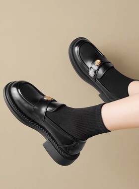 【妮娅专享】ADD112新款英伦风时尚平底乐福鞋