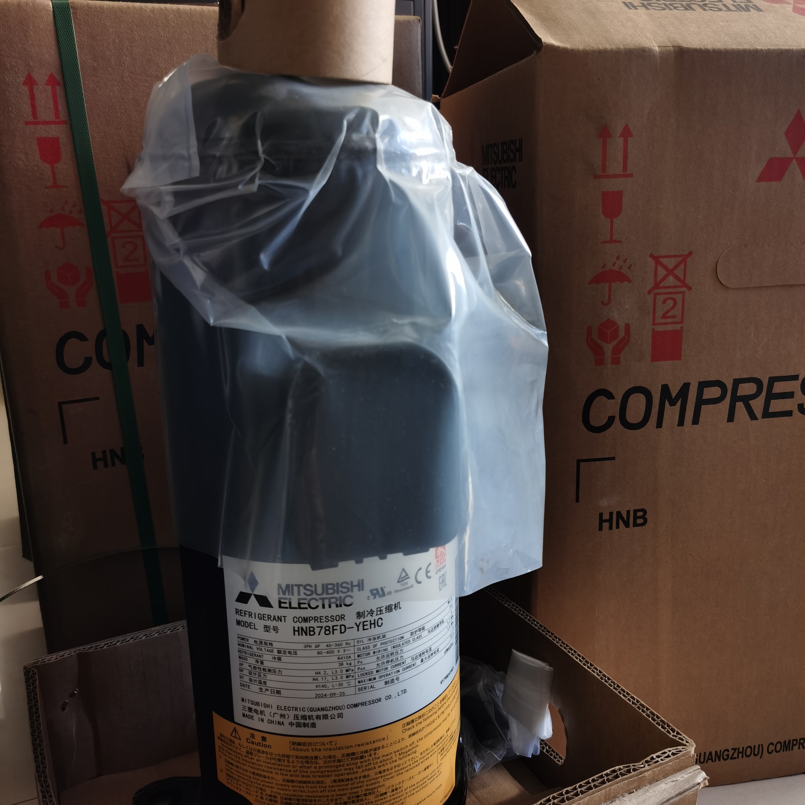 全新正品三菱电机HNB78FD-YEHC变频压缩机适合华为申菱等精密空调