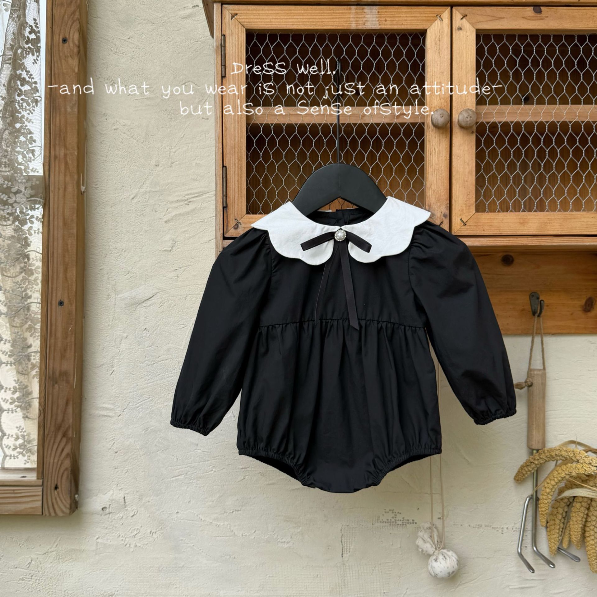 婴儿衣服秋季装包屁衣满月百天周岁公主礼服新生儿女宝宝连体衣服