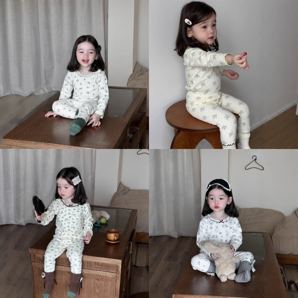 2折专区儿童家居服睡衣套装无骨秋衣秋裤两件套羊毛拉架宝宝内衣