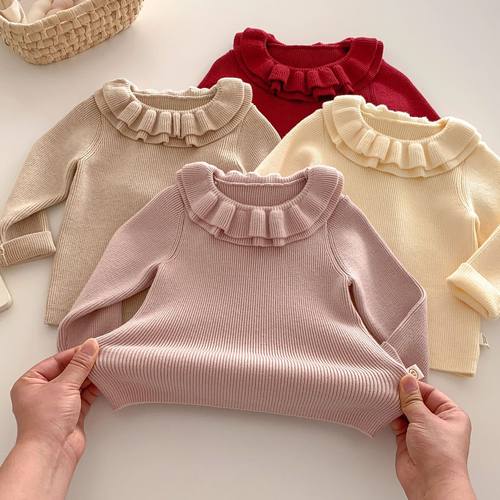 【2折专区】毛衣冬季拜年服女童包芯纱针织上衣加厚打底 AY715