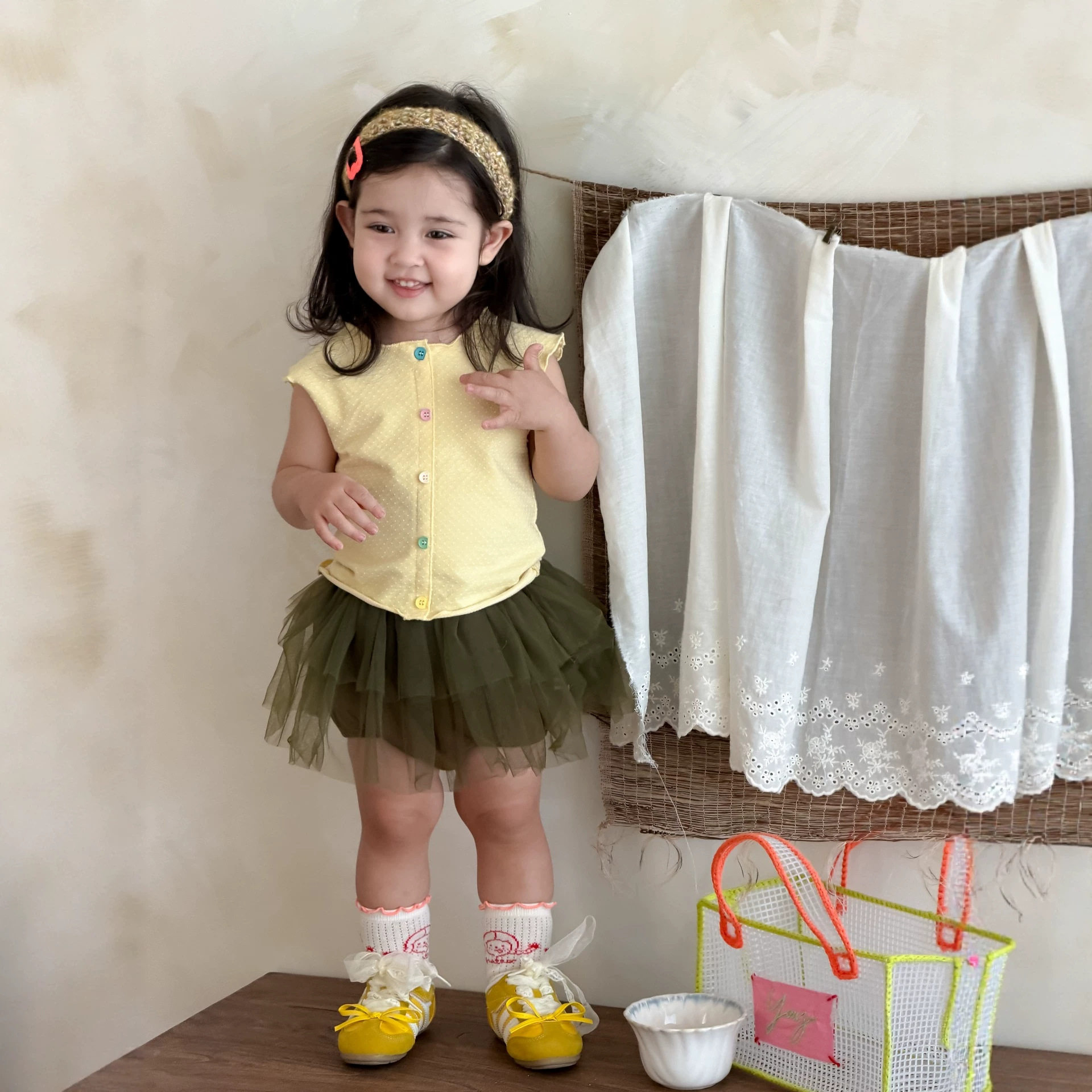 宝宝夏装薄款儿童衣服2026新款夏季韩版童装女童短袖T恤纱裙套装