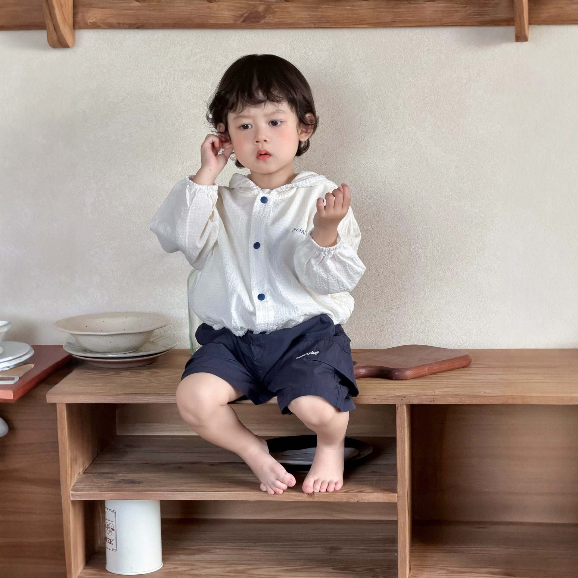 儿童夏季防晒衣2026新款韩版童装宝宝夏装衣服男童T恤衫短裤套装