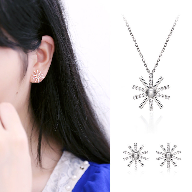 Korean drama Star Same item 925 Sterling Silver Diamond necklace Simplicity Diamond Korean Edition Ear Studs Nested chain Promotionin the Accessories/Fashion Jewelry, Necklace  category - from Buy2taobao.com to provide professional Taobao agent buy service