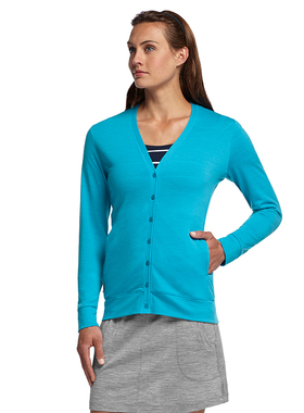 新西兰icebreaker女士开衫美利奴羊毛户外休闲外搭长袖IB外套春秋