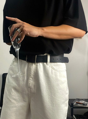 0926studio男士PU皮带针扣韩版潮流简约学生百搭时尚裤腰带