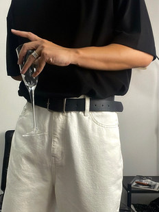 0926studio男士PU皮带针扣韩版潮流简约学生百搭时尚裤腰带