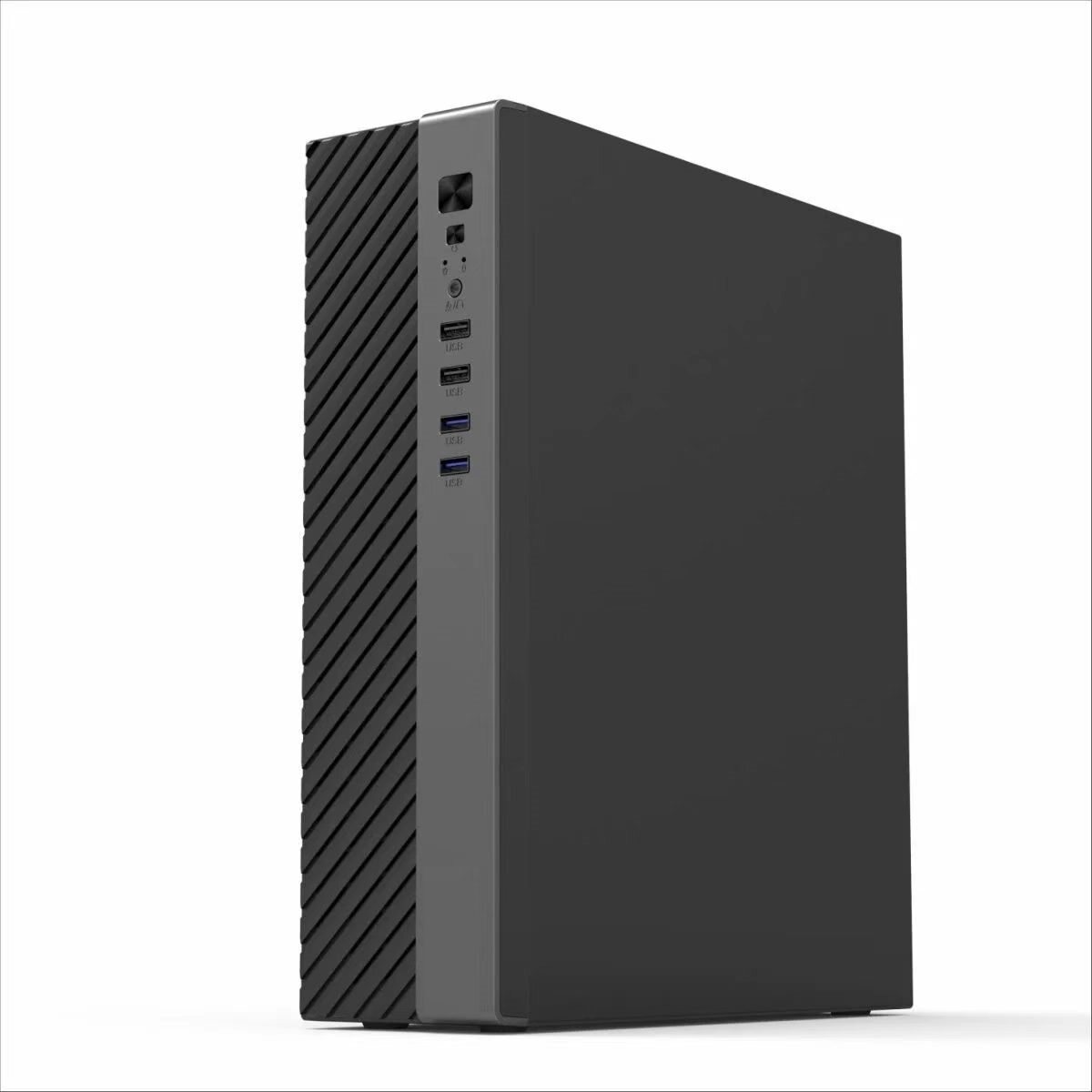 迷你台式电脑主机箱MATX紧凑桌面卧式TFX电源小机箱 8.5L半高显卡