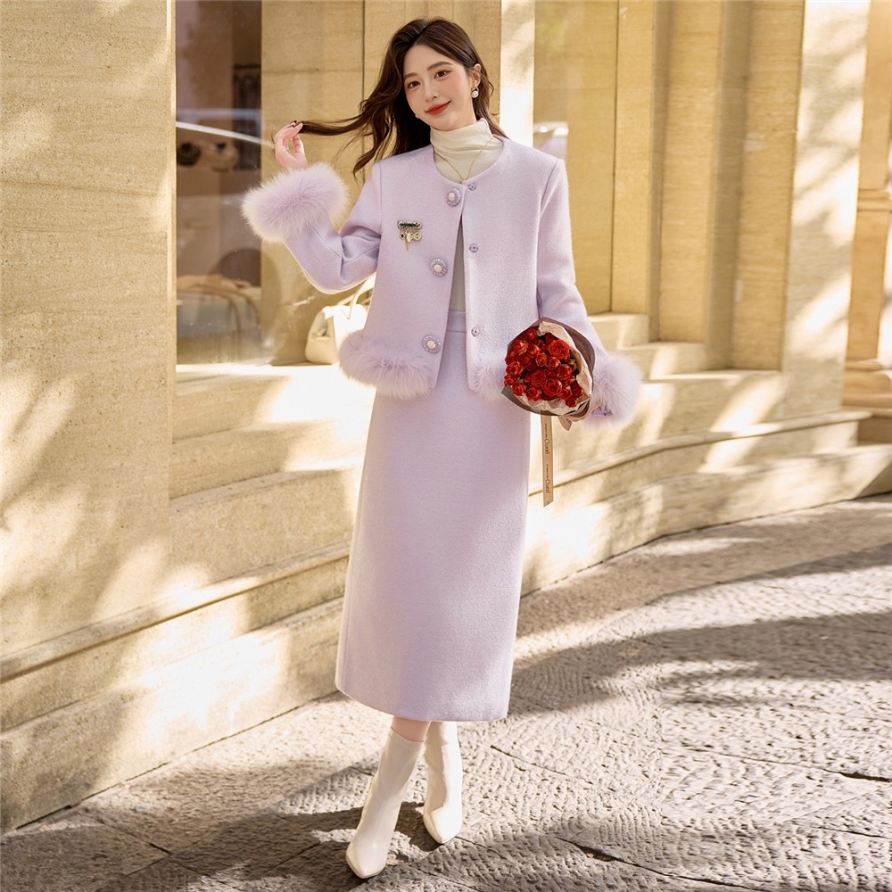 富家千金轻奢套装女冬季羽绒服新年战袍名媛小香风长裙气质两件套,女装/女士精品,时尚套装,淘宝优惠券,粉丝福利购,淘宝优惠卷