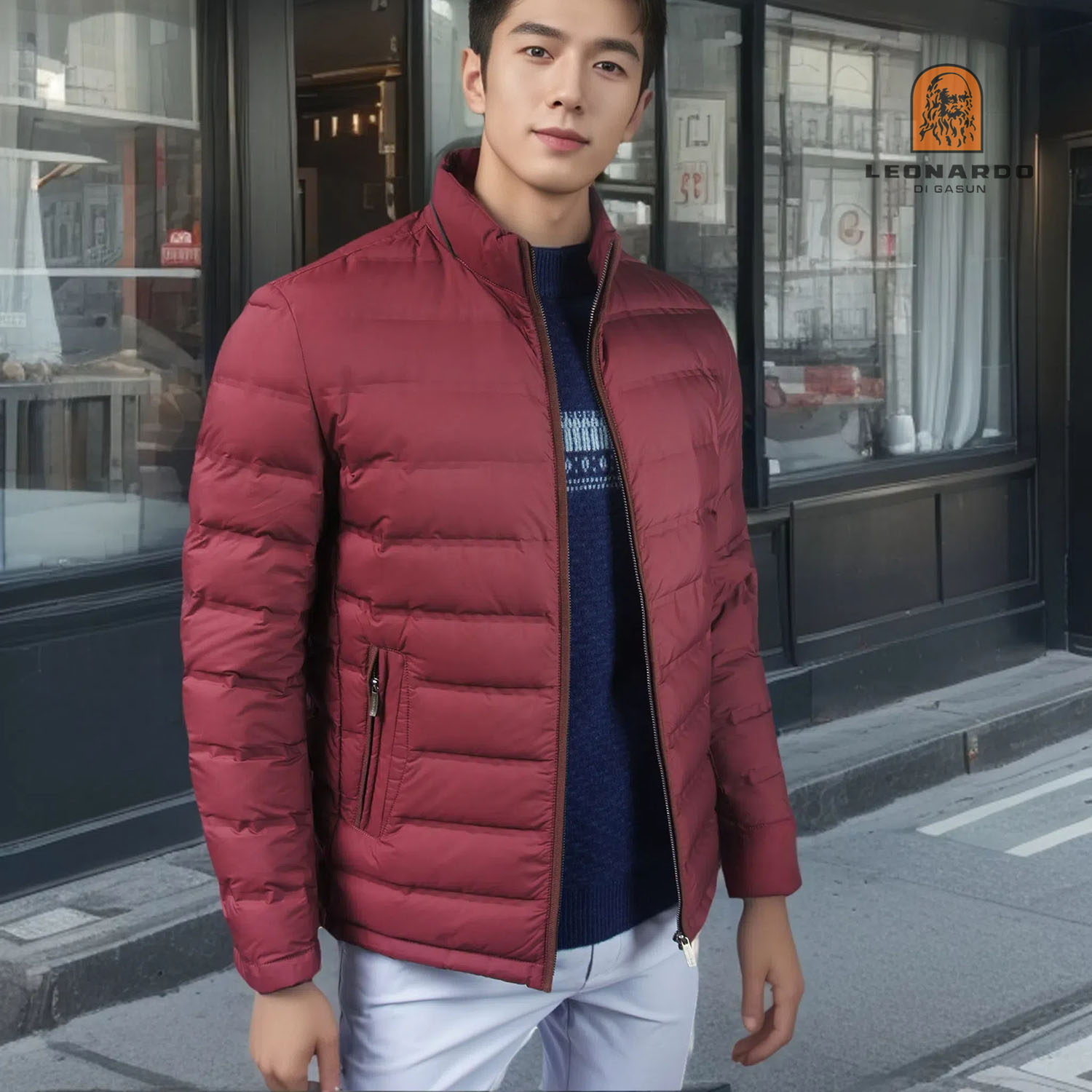 常规羽绒服利奥纳多立领