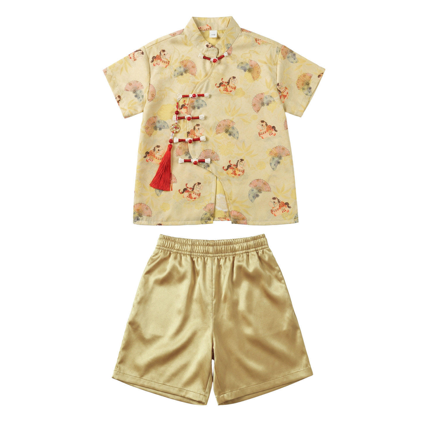 六一儿童演出服中国风唐装小学生古装表演服装汉服男女童旗袍裙子