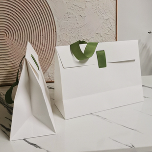 伴手礼品包装盒高级感手提袋定制logo通用开业礼物美妆服装纸袋子