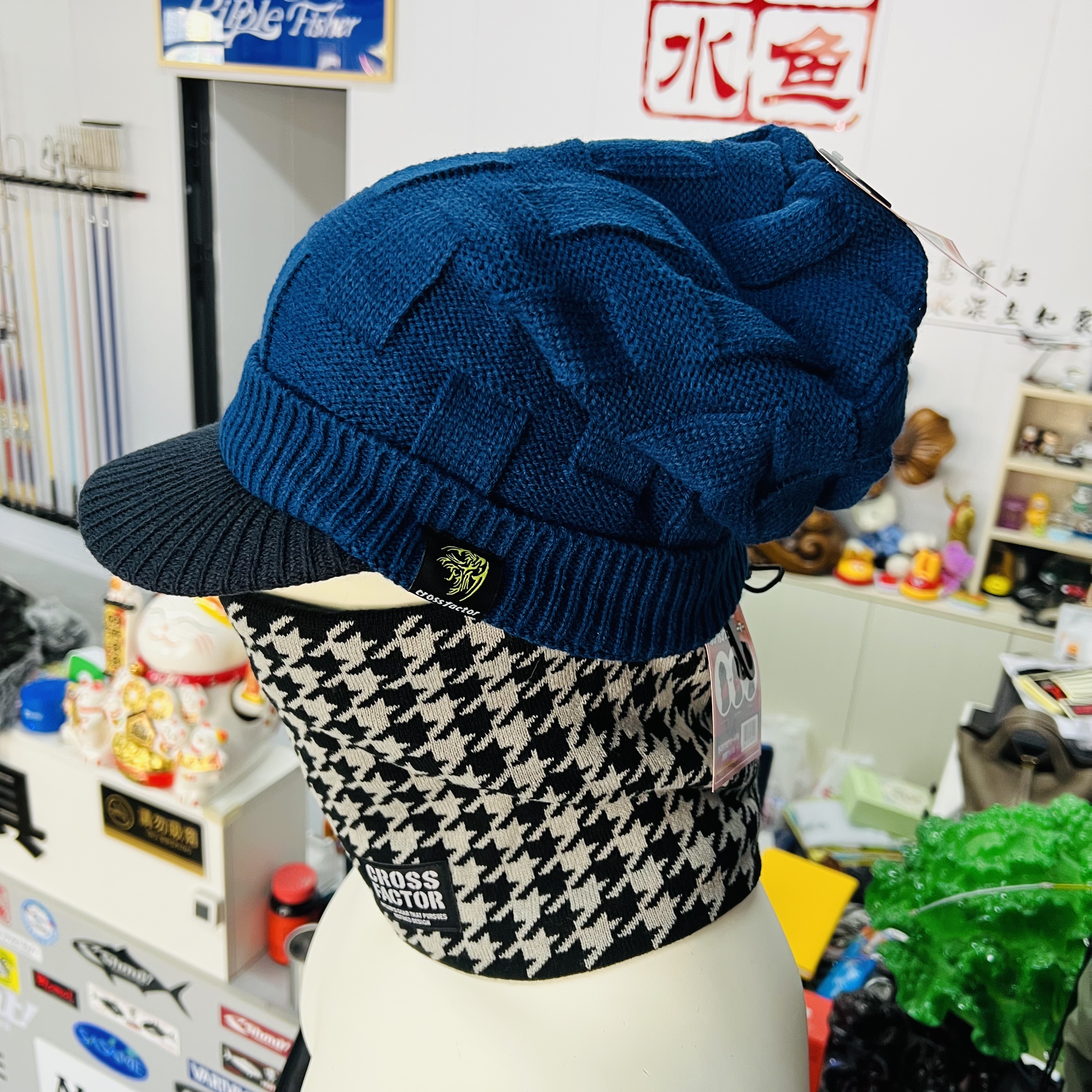 日本 滨田冬季保暖防寒钓鱼帽 面罩 脖套