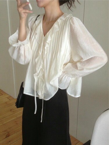 form东大门韩国2026秋季MELMEONt新款时尚百搭宽松显瘦衬衫