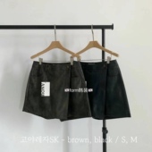 气质百搭显瘦斜扣半身裙裤 form韩国东大门代购 25秋冬anou时尚