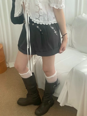 Form韩国2026春季Ande新款东大门韩系百搭时尚宽松休闲工装短裤女
