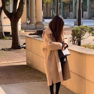form韩国2025秋冬Logarden新款 百搭宽松显瘦外套大衣 时尚