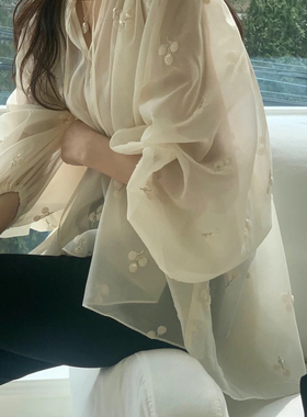 东大门韩国东大门logarden2025春季新款甜美时尚百搭休闲衬衫