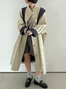 时尚 oli 新款 2025秋季 百搭宽松显瘦风衣外套 Seoul