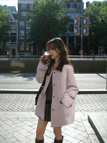 Form韩国东大门riveroom秋季新款女装时尚气质百搭翻领风衣外套女
