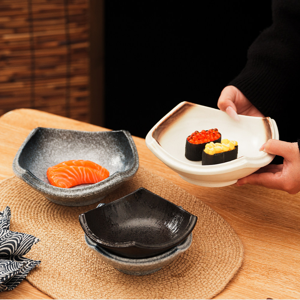 创意个性异形碟四边翘脚碗小号日式陶瓷碟子精致小吃碟零食碟商用,餐饮具,盘,淘宝优惠券,粉丝福利购,淘宝优惠卷