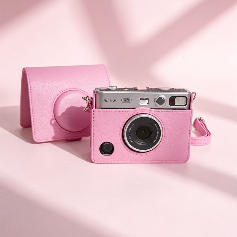 适用富士拍立得instax mini evo相机包保护皮套evo硅胶套斜挎肩带