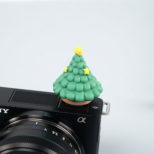 万圣节雪人圣诞节相机热靴盖适用于富士XT50尼康Z50佳能R50防尘盖