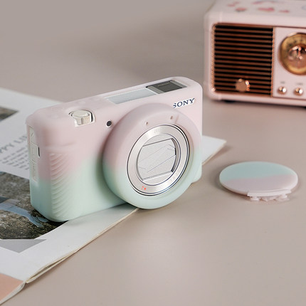 适用索尼黑卡DCS-RX100 M7硅胶套RX100M3 M4 M5 M7 ZV1保护套防尘