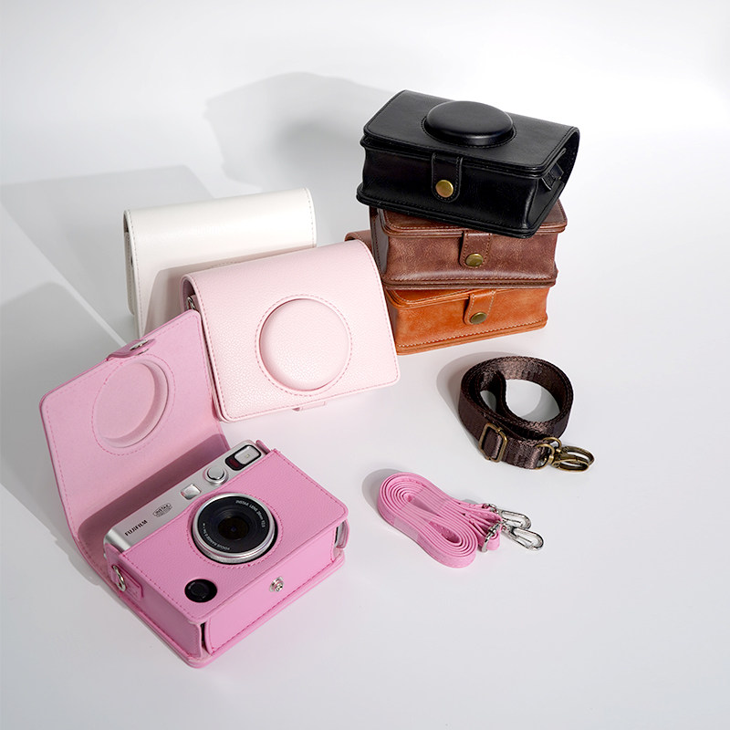 适用拍立得保护套富士instax mini evo相机包保护壳evo镜头盖皮套图片